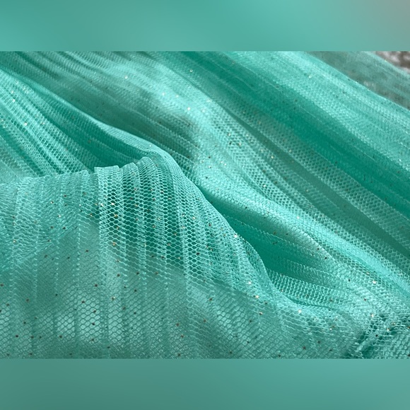 NWT Kate Spade Gorgeous Tulle Pleated Layered Girl Skirt Fresh Mint Size 14 Y - Picture 4 of 5